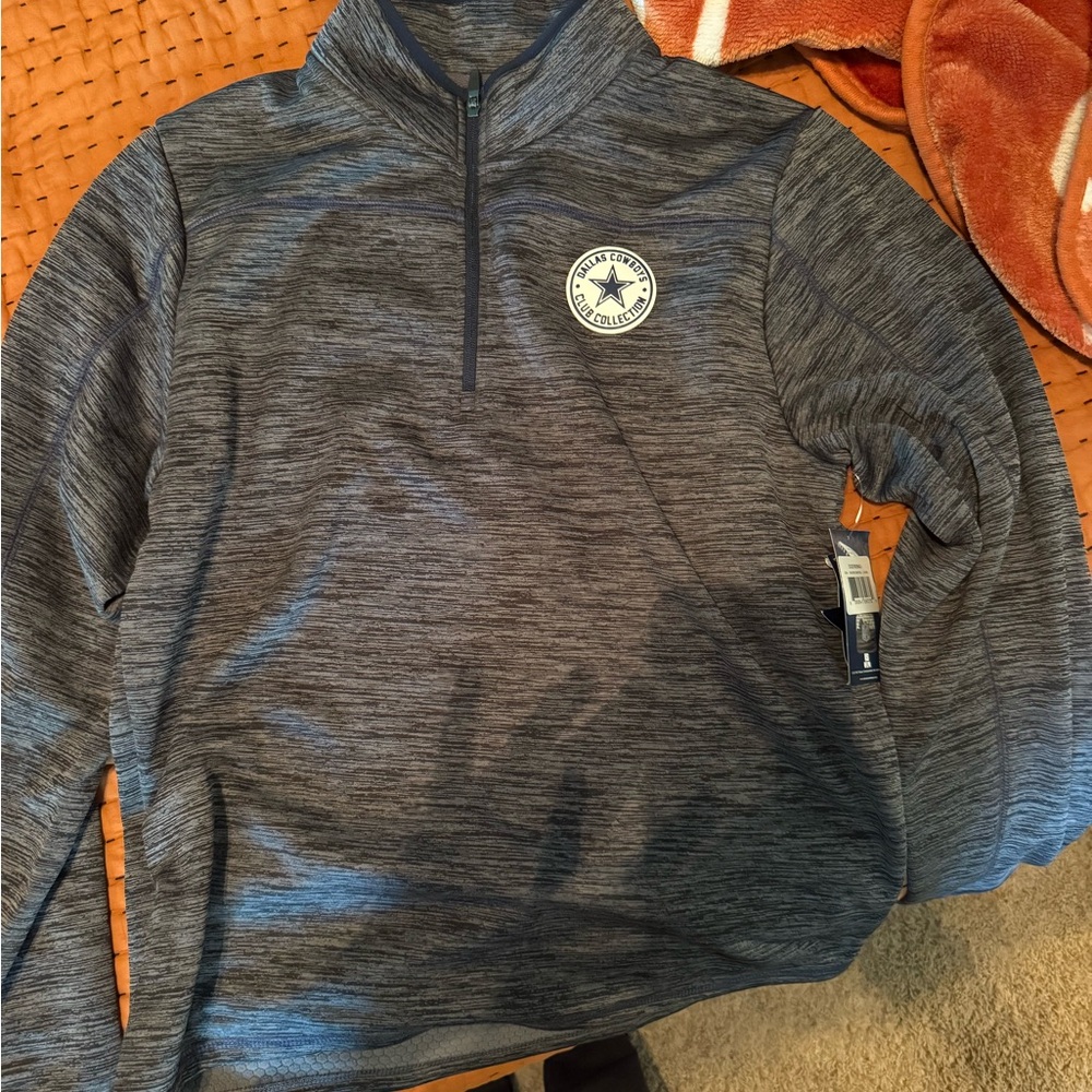 Dallas Cowboys Club Collection Quarter-Zip Pullover